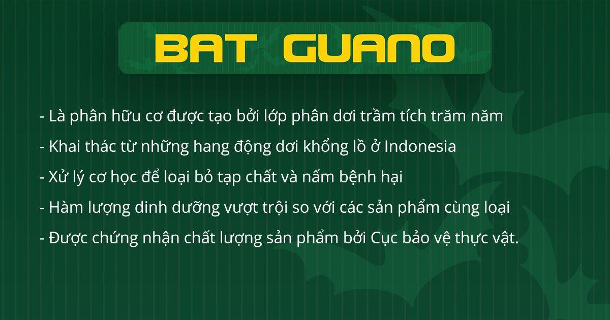 Phân dơi hữu cơ Bat Guano nhập khẩu