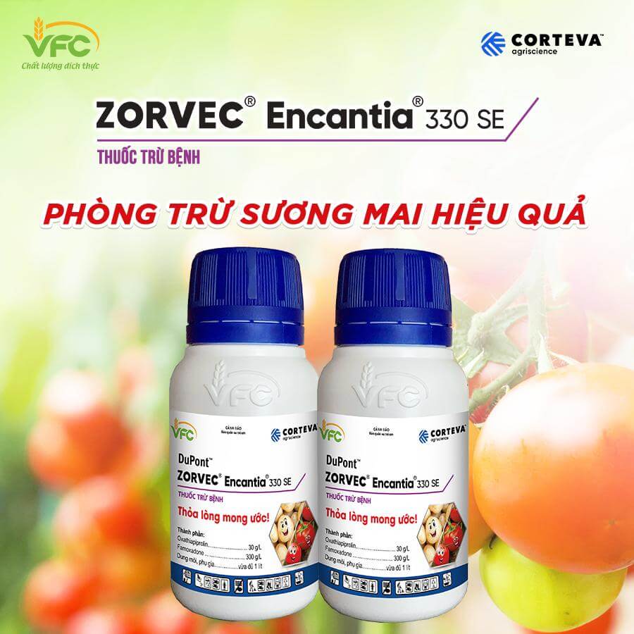 Zorvec Encantia 330SE – Thuốc trừ bệnh Đặc trị bệnh sương mai