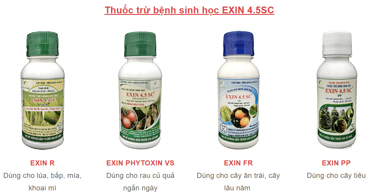 Exin 4.5SC (100ml) - Thuốc trừ bệnh sinh học